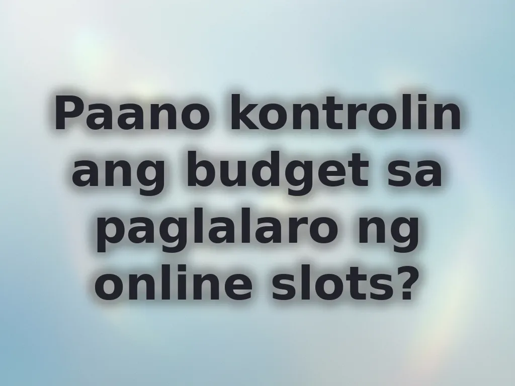 Responsible gambling tips